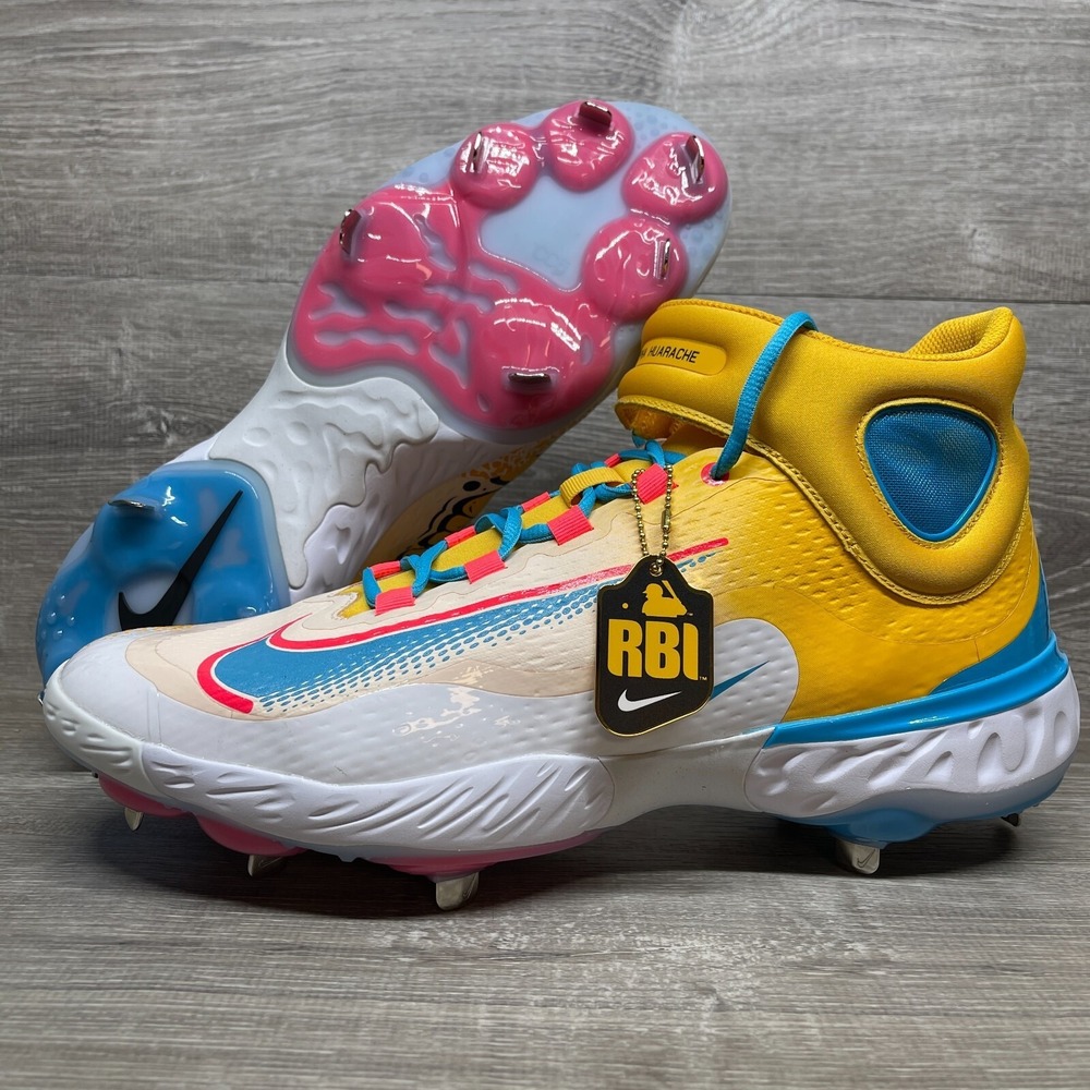 Nike x RBI Alpha Huarache Elite 4 Mid Baseball Cleats Mens Size 16 FZ7344-700